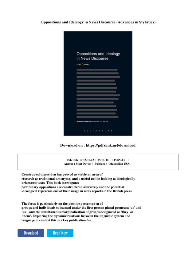 Discourse Analysis: Its Development and Application to the Structure of News
